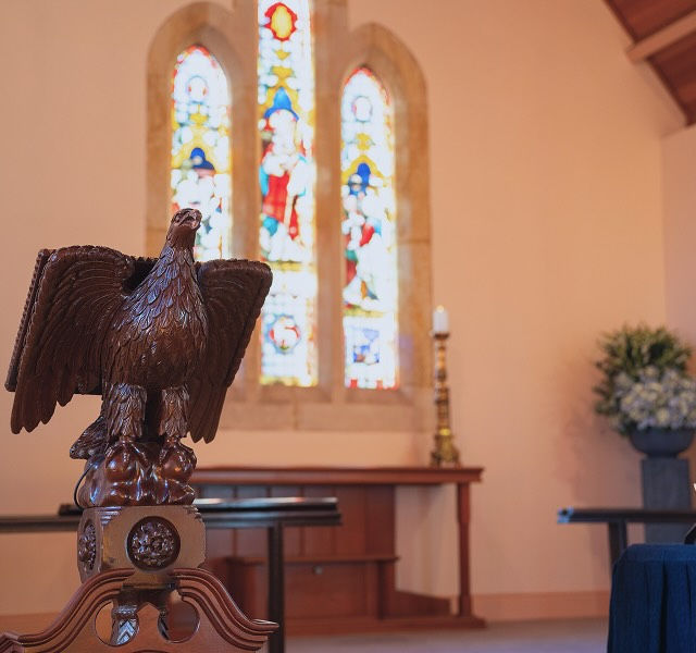 window at a chapel