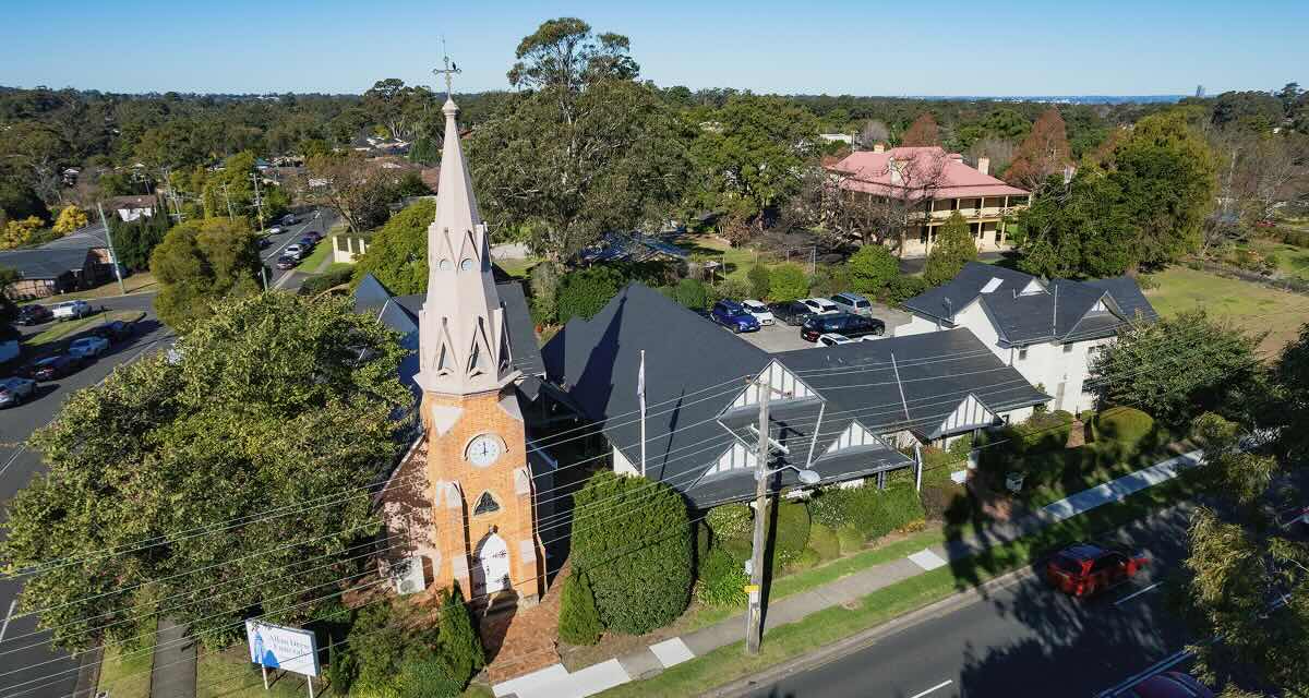 Allan Drew funeral home from above