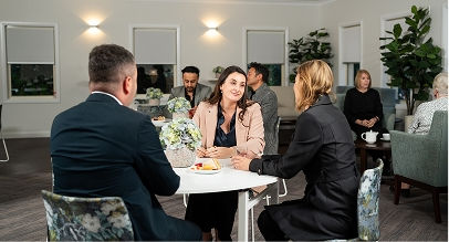 people at a reception